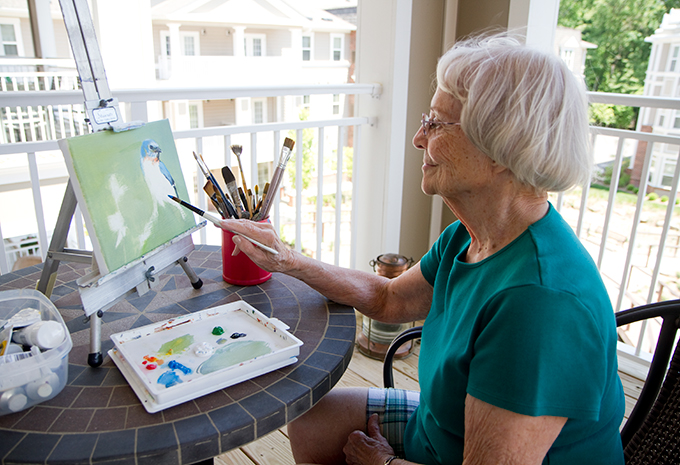 Brightview Senior Living Resident Painting