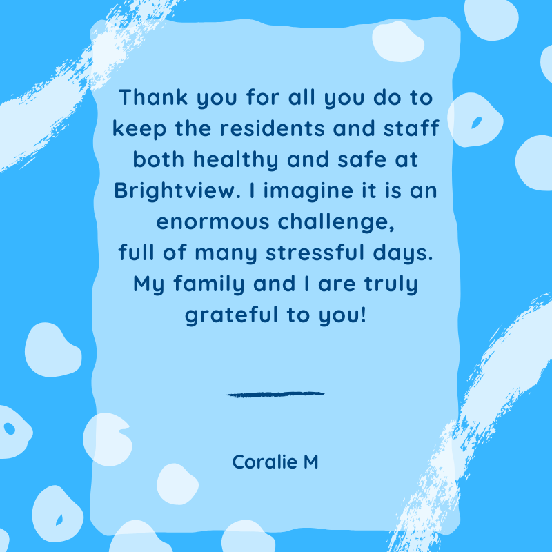 Brightview Senior Living COVID-19